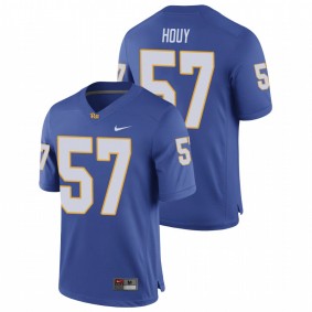 Men's Pitt Panthers Gabe Houy Royal Nike Game Football Jersey