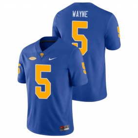 Men's Pitt Panthers Jared Wayne Royal Nike College Football Game Jersey