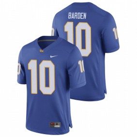 Men's Pitt Panthers Jaylon Barden Royal Nike Game Football Jersey