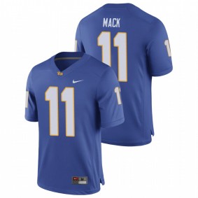 Men's Pitt Panthers Taysir Mack Royal Nike Game Football Jersey