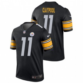 Men's Pittsburgh Steelers Chase Claypool #11 Black Legend Jersey