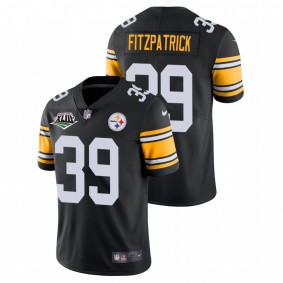 Men's Pittsburgh Steelers Minkah Fitzpatrick Black Super Bowl XLIII Patch Vapor Limited Jersey