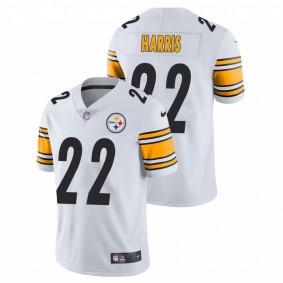 Men's Pittsburgh Steelers Najee Harris White 2021 NFL Draft Vapor Limited Jersey