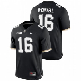 Men's Purdue Boilermakers Aidan O'Connell Black College Football Game Jersey