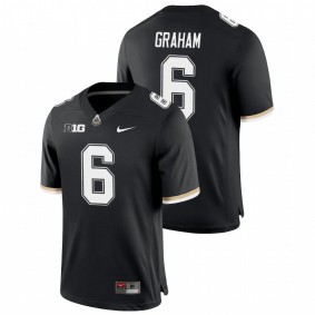 Men's Purdue Boilermakers Jalen Graham Black College Football Game Jersey