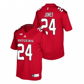 Men's Rutgers Scarlet Knights Naijee Jones Scarlet Replica Football Jersey