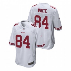 Men's San Francisco 49ers Kevin White #84 White Game Jersey