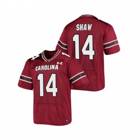 Men's South Carolina Gamecocks Connor Shaw #14 Garnet Replica Football Jersey