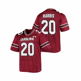 Men's South Carolina Gamecocks Kevin Harris #20 Garnet Replica Football Jersey