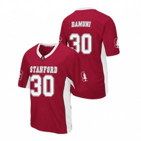 Men's Stanford Cardinal Levani Damuni Cardinal Max Power Football Jersey