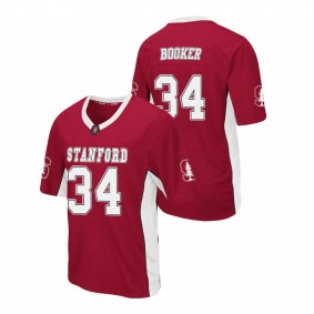 Men's Stanford Cardinal Thomas Booker Cardinal Max Power Football Jersey