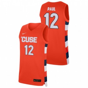 Men's Syracuse Orange 2019-20 #12 Orange Brendan Paul College Baketball Replica Jersey