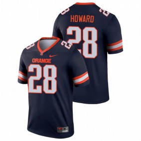 Men's Syracuse Orange Jarveon Howard #28 Navy Legend Jersey