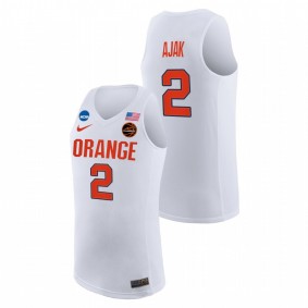 Syracuse Orange John Bol Ajak 2021 White Replica College Basketball Jersey