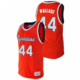 Men's Syracuse Orange #44 Orange John Wallace College Baketball Alumni Jersey