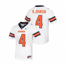 Men's Syracuse Orange Nykeim Johnson White Untouchable Game Jersey