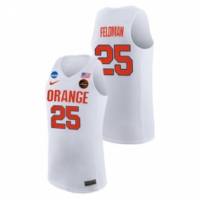 Syracuse Orange Shane Feldman 2021 White Replica College Basketball Jersey