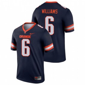 Men's Syracuse Orange Trill Williams #6 Navy Legend Jersey