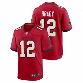 Men's Tampa Bay Buccaneers Tom Brady #12 Red Game Jersey