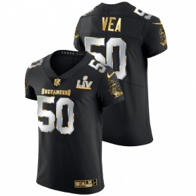 Men's Tampa Bay Buccaneers Vita Vea Black Super Bowl LV Golden Elite Jersey