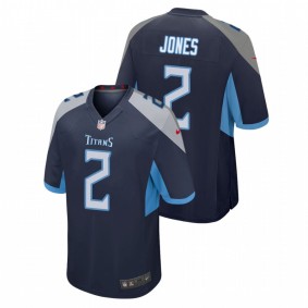 Men's Tennessee Titans Julio Jones Navy Game Jersey