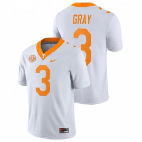 Men's Tennessee Volunteers Eric Gray White Game College Football Nike Jersey