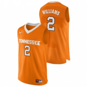 Men's Tennessee Volunteers College Basketball #2 Orange Grant Williams Authentic Performace Jersey