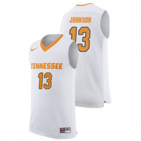 Male Tennessee Volunteers College Basketball #13 White Jalen Johnson Replica Jersey