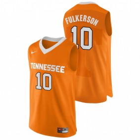 Men's Tennessee Volunteers College Basketball #10 Orange John Fulkerson Authentic Performace Jersey