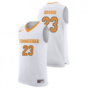 Male Tennessee Volunteers College Basketball #23 White Jordan Bowden Replica Jersey