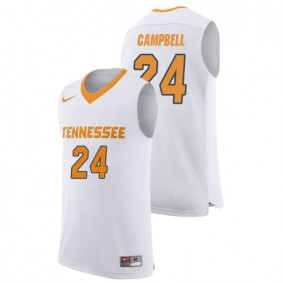 Male Tennessee Volunteers College Basketball #24 White Lucas Campbell Replica Jersey