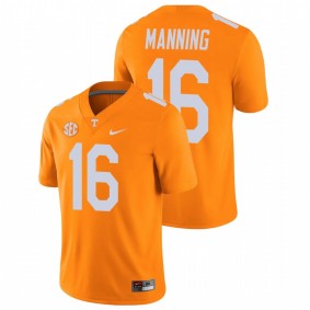 Men's Tennessee Volunteers Peyton Manning Orange College Football Alumni Player Game Jersey