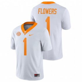 Men's Tennessee Volunteers Trevon Flowers White Game College Football Nike Jersey