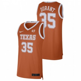 Men's Texas Longhorns #35 Texas Orange Kevin Durant College Baketball Alumni Limited Jersey