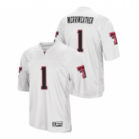 Men's Texas Tech Red Raiders Krishon Merriweather White College Football Jersey