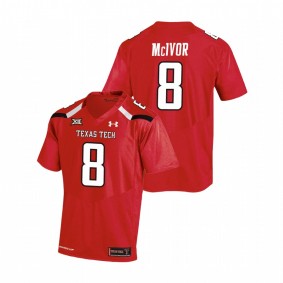 Men's Texas Tech Red Raiders Maverick McIvor Red College Football Replica Jersey