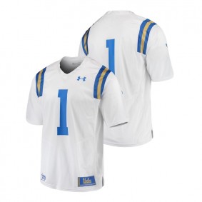 Male UCLA Bruins Under Armour #1 White College Football Premier Jersey