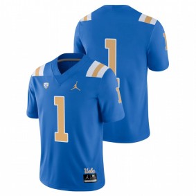 Men's UCLA Bruins #1 Blue Game Jersey