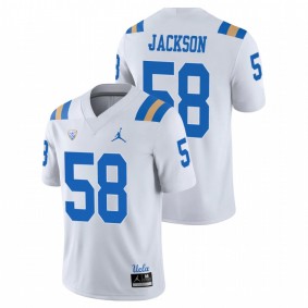 Men's UCLA Bruins Datona Jackson White Game Jersey