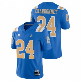 Men's UCLA Bruins Zach Charbonnet Blue Game Jersey