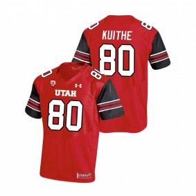 Men's Utah Utes Brant Kuithe Red Premier Performance Football Under Armour Jersey