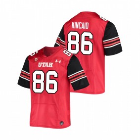 Men's Utah Utes Dalton Kincaid Red Under Armour College Football Premiere Jersey