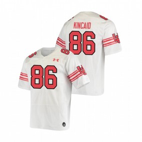 Men's Utah Utes Dalton Kincaid White Under Armour Throwback Replica Jersey