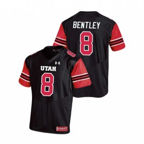 Men's Utah Utes Jake Bentley Black Replica College Football Under Armour Jersey