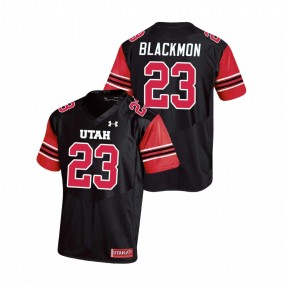 Men's Utah Utes Julian Blackmon Black Replica College Football Under Armour Jersey