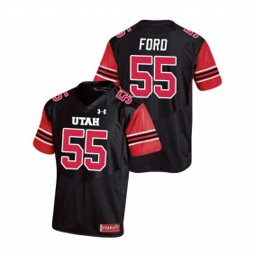 Men's Utah Utes Nick Ford Black Replica College Football Under Armour Jersey