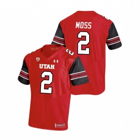 Men's Utah Utes Zack Moss Red Premier Performance Football Under Armour Jersey