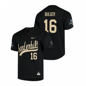 Men's Vanderbilt Commodores Black Jack Bulger Baseball College World Series Jersey