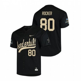 Men's Vanderbilt Commodores Black Kumar Rocker Baseball College World Series Jersey