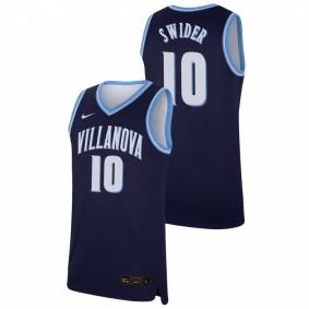 Men's Villanova Wildcats 2019-20 #10 Navy Cole Swider College Baketball Replica Jersey